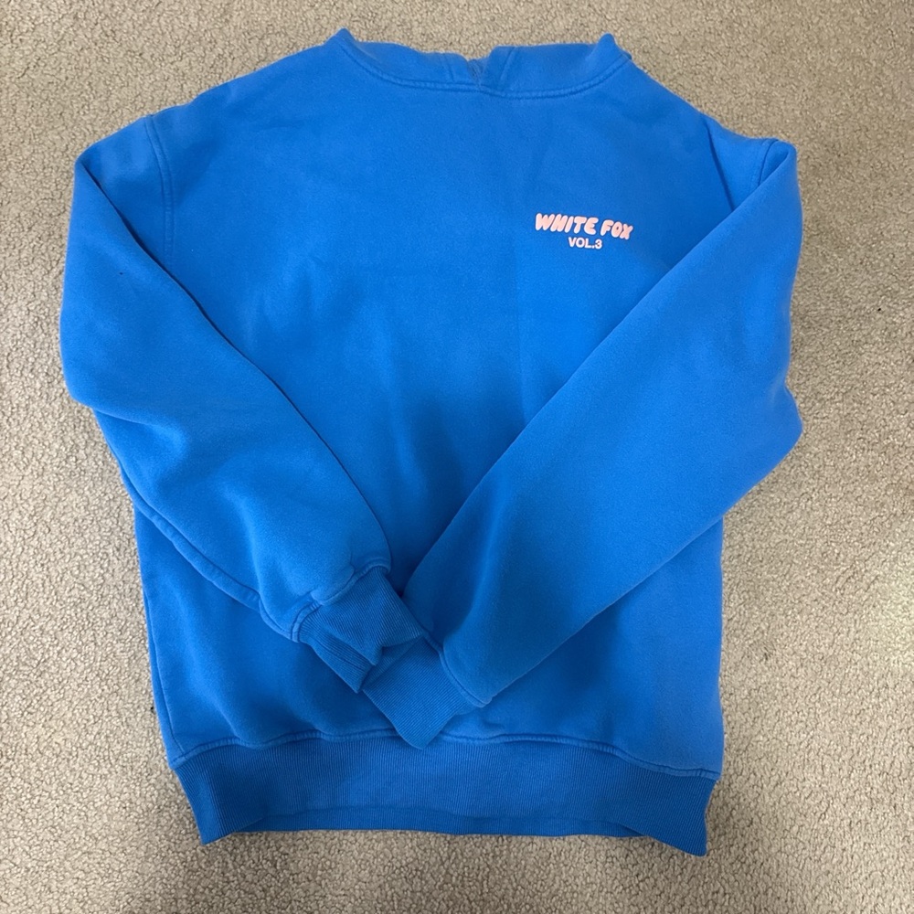 White Fox Boutique Blue Sweatshirt S/M